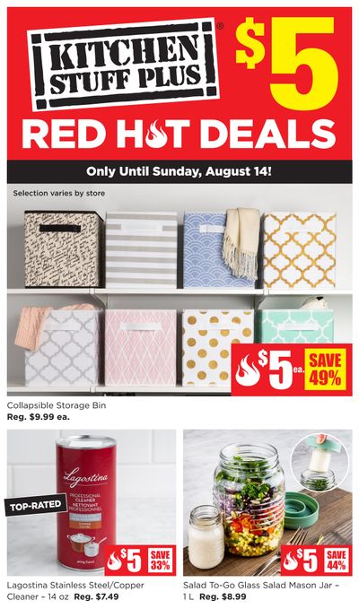 Kitchen Stuff Plus Red Hot Deals Flyer August 8 to 14