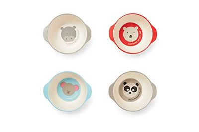 Red Rover 20015 Animal Bamboo Kid's Bowls, Set of 4 Multicolor $9.99 (Reg $17.99)