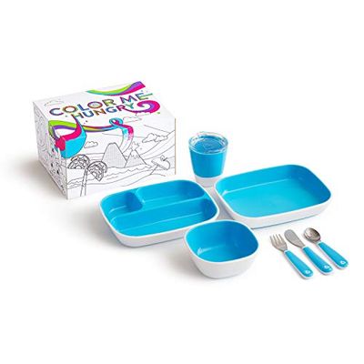 Munchkin Color Me Hungry Toddler Dining Set, Blue $24.14 (Reg $34.99)