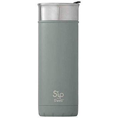 S'ip by S'well Stainless Steel Travel Mug - 16 Fl Oz - Clean Slate - Double-Layered Vacuum-Insulated Travel Mug Keeps Coffee, Tea and Drinks Cold for 16 Hours and Hot for 4 - BPA-Free Water Bottle $27.8 (Reg $35.02)