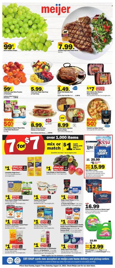 Meijer (OH) Weekly Ad Flyer Specials August 7 to August 13, 2022