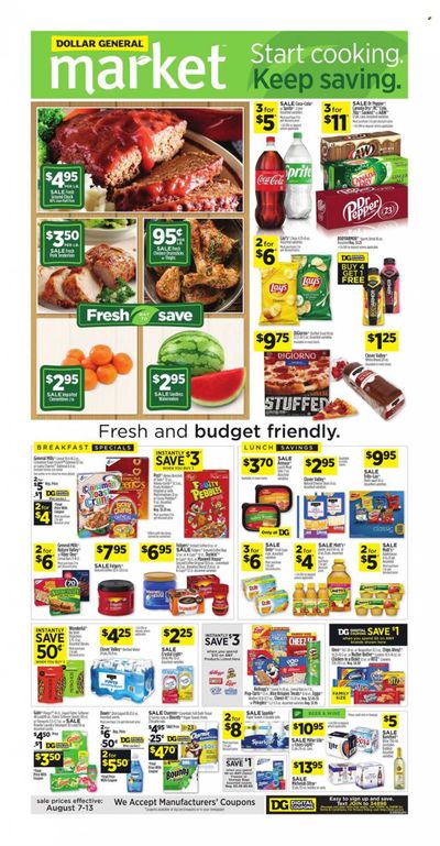 Dollar General (GA) Weekly Ad Flyer Specials August 7 to August 13, 2022