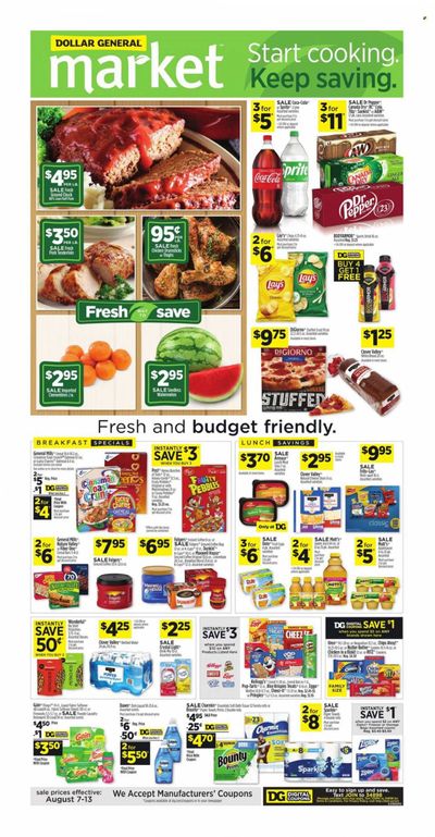 Dollar General (IN, OH) Weekly Ad Flyer Specials August 7 to August 13, 2022