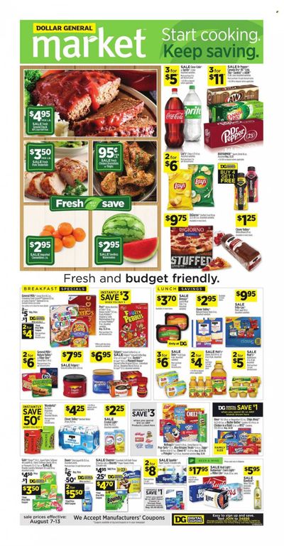 Dollar General (AL) Weekly Ad Flyer Specials August 7 to August 13, 2022