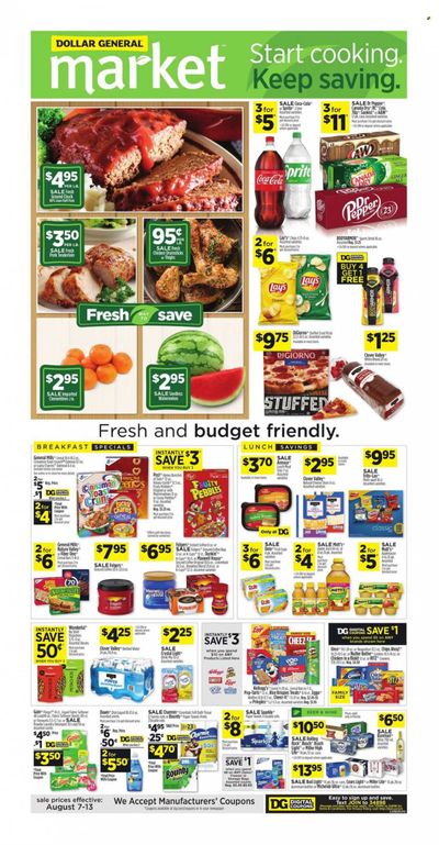 Dollar General (FL) Weekly Ad Flyer Specials August 7 to August 13, 2022