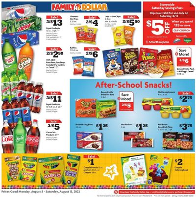 Family Dollar Weekly Ad Flyer Specials August 8 to August 13, 2022