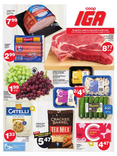 Coop IGA Flyer August 11 to 17