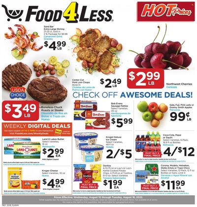 Food 4 Less (IL) Weekly Ad Flyer Specials August 10 to August 16, 2022