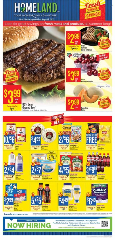 Homeland (OK, TX) Weekly Ad Flyer Specials August 10 to August 16, 2022