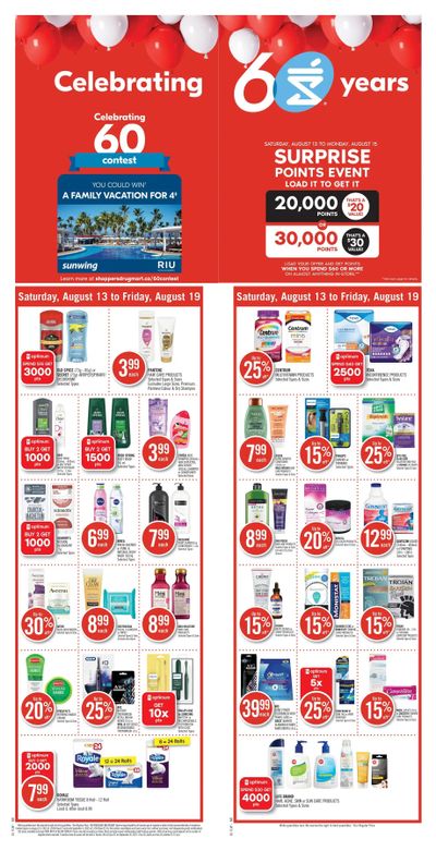 Shoppers Drug Mart (ON) Flyer August 13 to 19