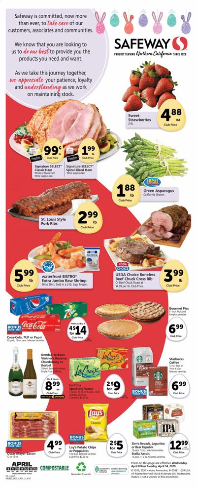 Safeway Weekly Ad & Flyer April 8 to 14