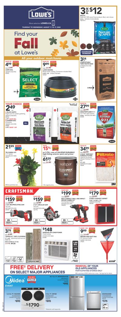 Lowe's (West) Flyer August 11 to 17
