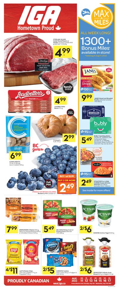 IGA (West) Flyer August 11 to 17