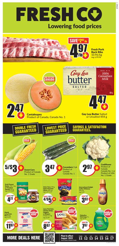 FreshCo (West) Flyer August 11 to 17