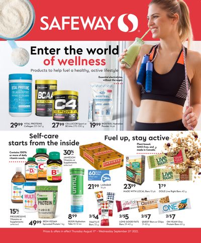 Safeway (BC) Enter the World of Wellness Flyer August 11 to September 21