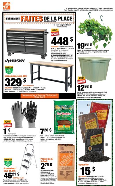 Home Depot (QC) Flyer August 11 to 17
