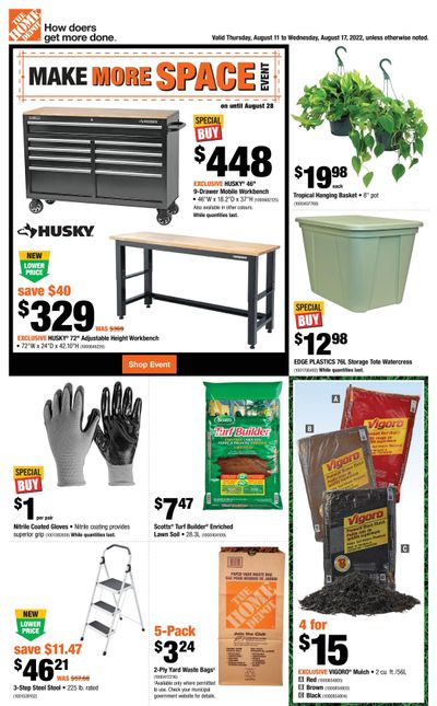 Home Depot (ON) Flyer August 11 to 17
