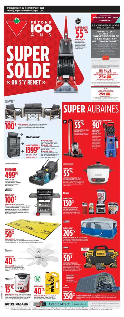 Canadian Tire (QC) Flyer August 11 to 17