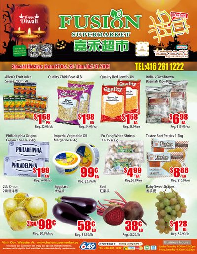Fusion Supermarket Flyer October 25 to 31