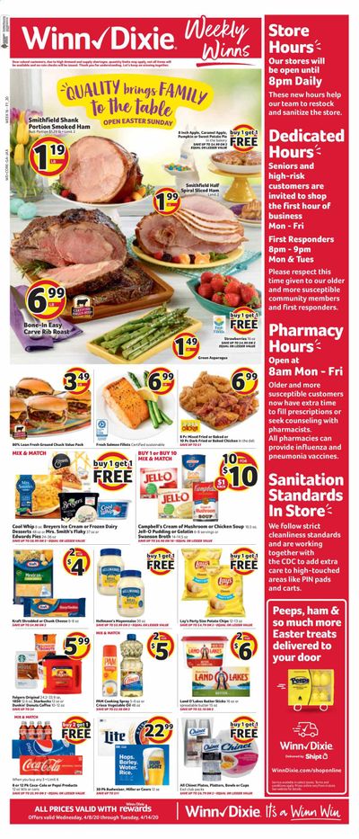 Winn Dixie Weekly Ad & Flyer April 8 to 14
