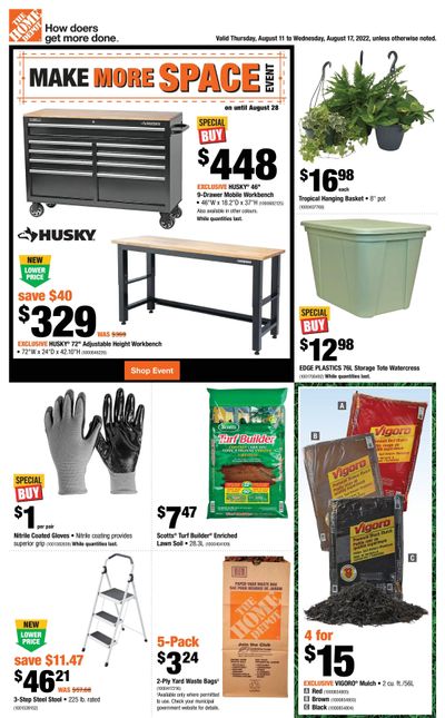 Home Depot (BC) Flyer August 11 to 17