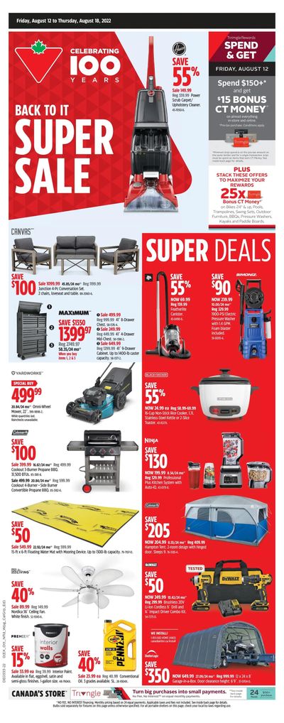 Canadian Tire (Atlantic) Flyer August 12 to 18