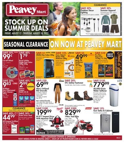 Peavey Mart Flyer August 12 to 18