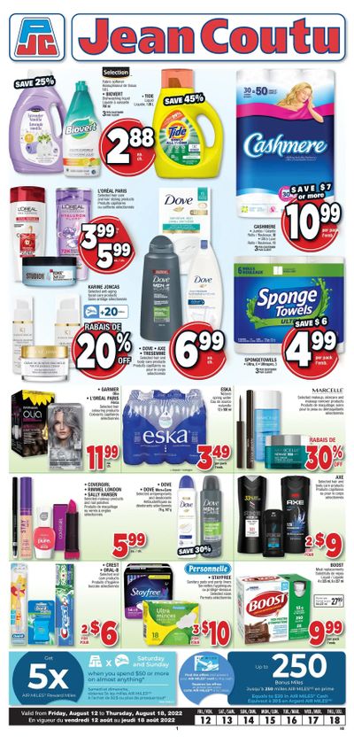 Jean Coutu (NB) Flyer August 12 to 18