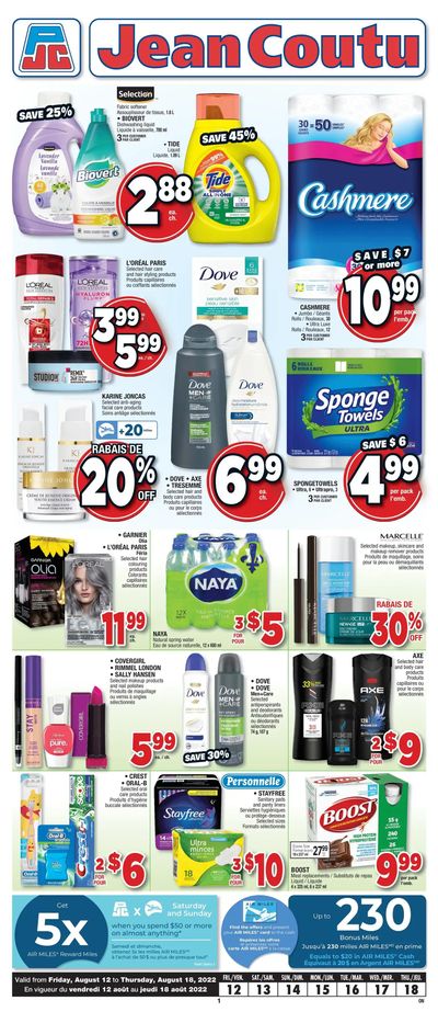 Jean Coutu (ON) Flyer August 12 to 18
