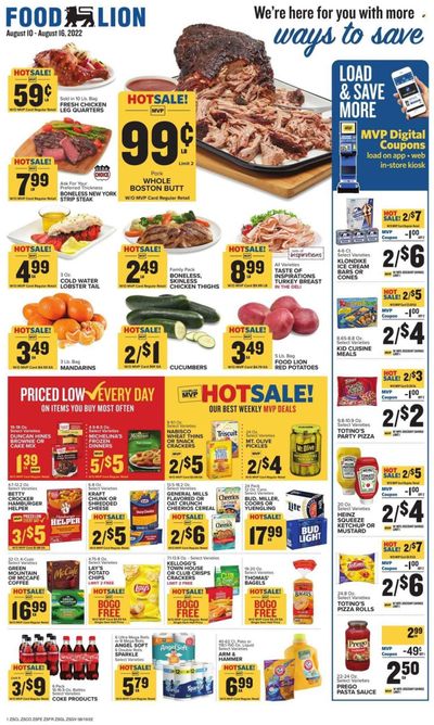Food Lion (SC) Weekly Ad Flyer Specials August 10 to August 16, 2022