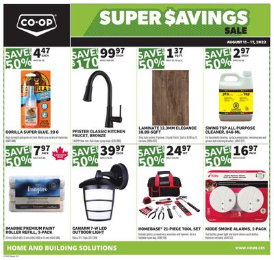 Co-op (West) Home Centre Flyer August 11 to 17
