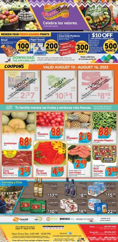 Fiesta Foods SuperMarkets (WA) Weekly Ad Flyer Specials August 10 to August 16, 2022