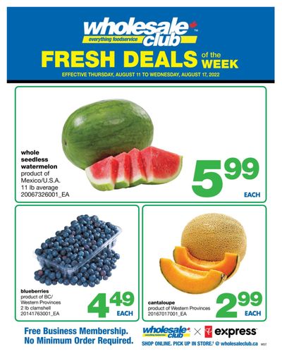 Wholesale Club (West) Fresh Deals of the Week Flyer August 11 to 17