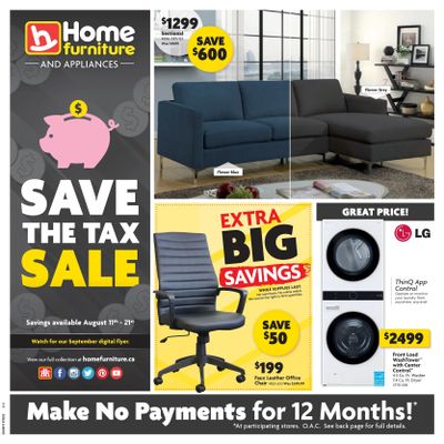 Home Furniture (BC) Flyer August 11 to 21