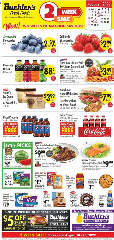 Buehler's (OH) Weekly Ad Flyer Specials August 10 to August 23, 2022
