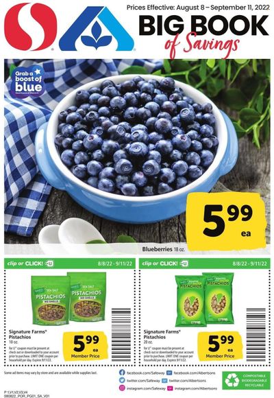Safeway (OR) Weekly Ad Flyer Specials August 8 to September 11, 2022