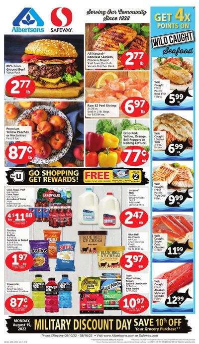 Safeway (AZ, CO, ID, MT, NE, NM) Weekly Ad Flyer Specials August 10 to August 16, 2022