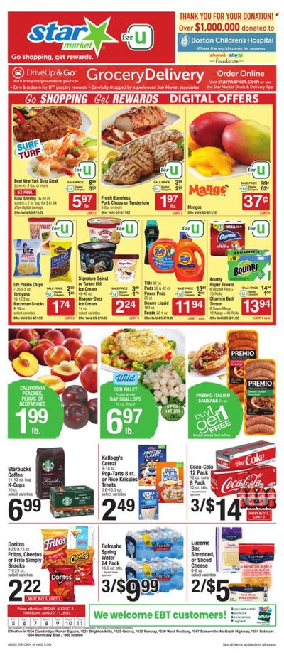 Star Market Weekly Ad Flyer Specials August 5 to August 11, 2022