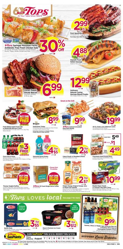 Tops Weekly Ad Flyer Specials August 7 to August 13, 2022