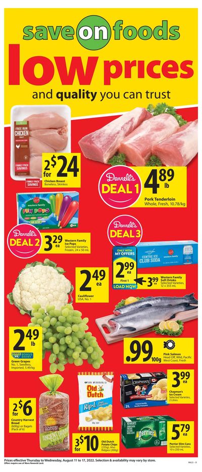 Save on Foods (SK) Flyer August 11 to 17