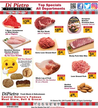 Di Pietro Food Centre Flyer August 11 to 17