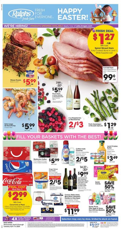 Ralphs Fresh Fare Weekly Ad & Flyer April 8 to 14