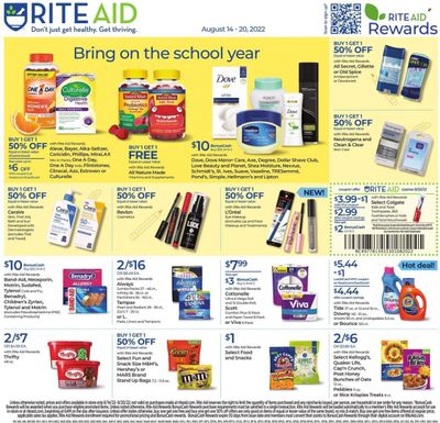 RITE AID Weekly Ad Flyer Specials August 14 to August 20, 2022