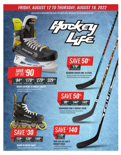 Pro Hockey Flyer August 12 to 18
