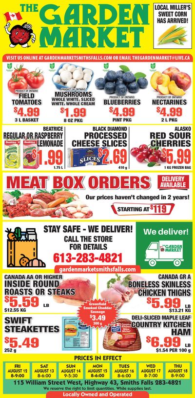 The Garden Market Flyer August 12 to 18