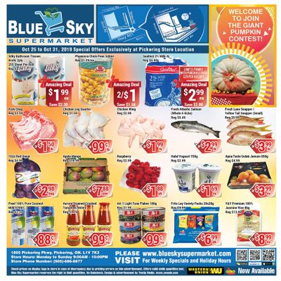 Blue Sky Supermarket (Pickering) Flyer October 25 to 31