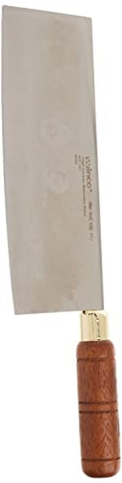 Winco Blade Chinese Cleaver with Wooden Handle, 3-1/2-Inch, Stainless Steel $14.36 (Reg $22.30)