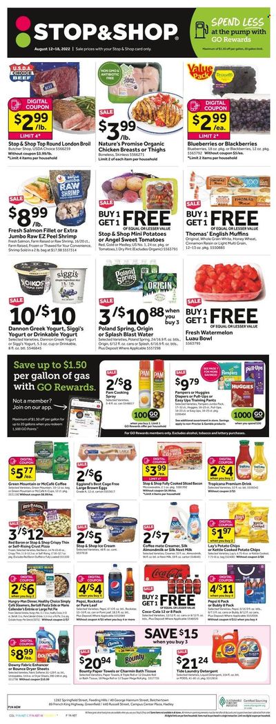 Stop & Shop (MA) Weekly Ad Flyer Specials August 12 to August 18, 2022
