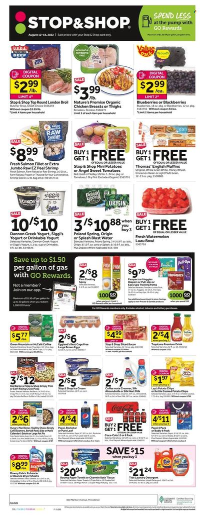 Stop & Shop (RI) Weekly Ad Flyer Specials August 12 to August 18, 2022