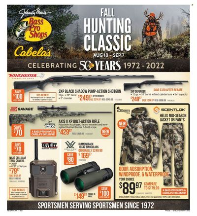 Cabela's (CT, DE, ME) Weekly Ad Flyer Specials August 18 to September 7, 2022